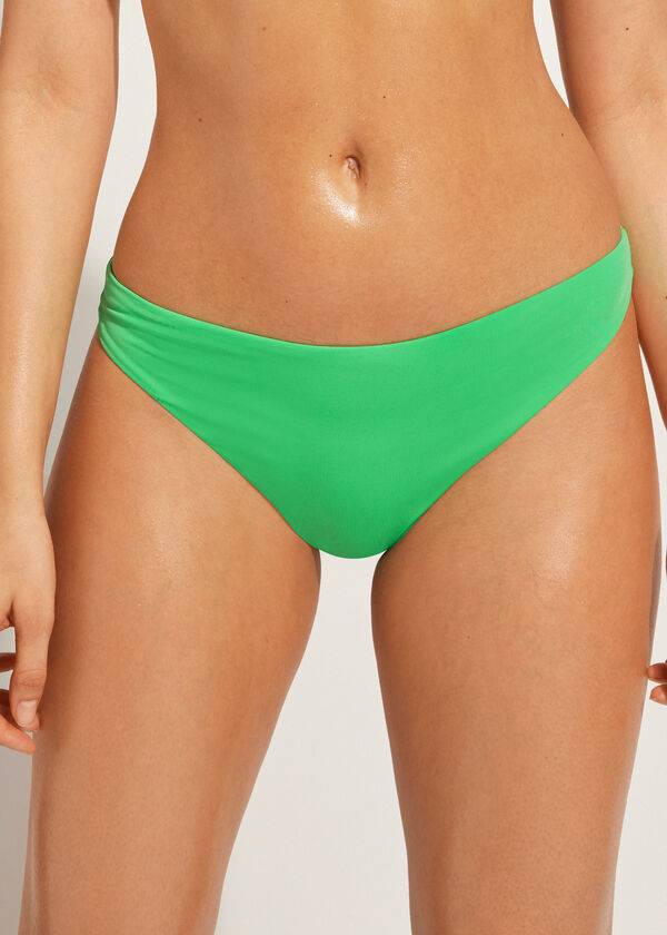 Abajo De Bikini Calzedonia Indonesia Eco Low rise Mujer Verde | CL1474XF