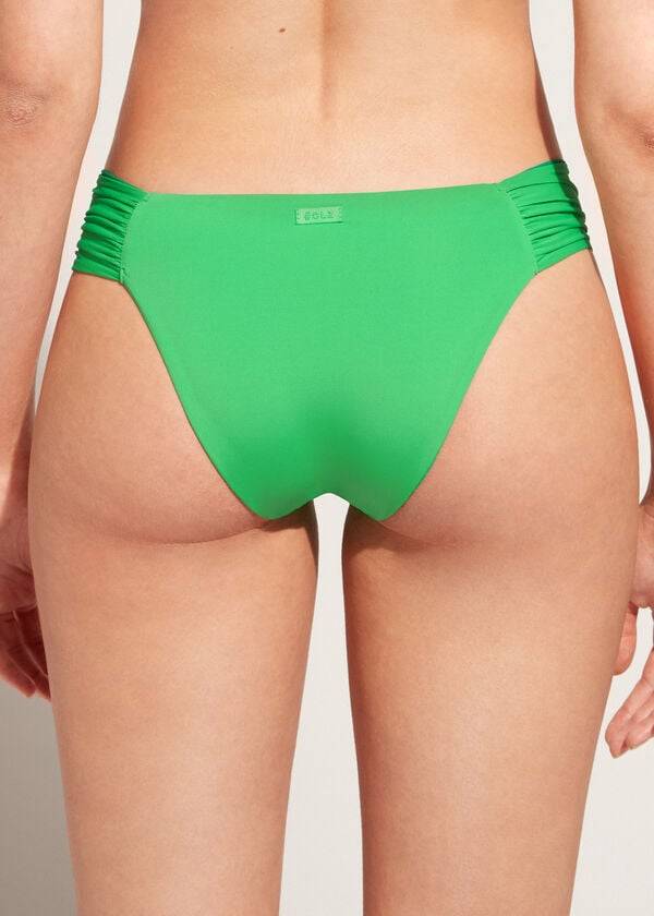 Abajo De Bikini Calzedonia Indonesia Eco rosa Mujer Verde | CL1481WY