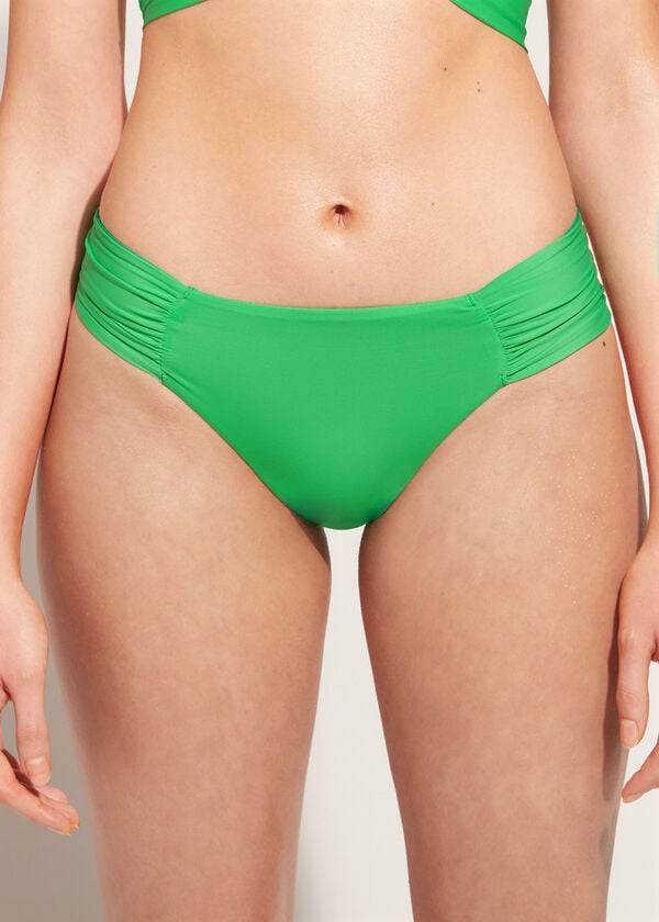 Abajo De Bikini Calzedonia Indonesia Eco rosa Mujer Verde | CL1481WY