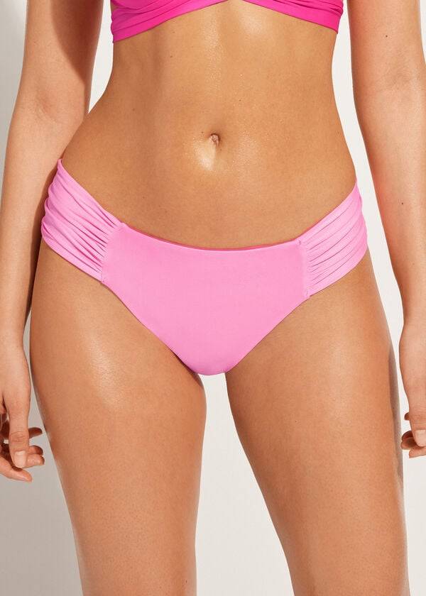 Abajo De Bikini Calzedonia Indonesia Eco rosa Mujer Rosas | CL1482EX