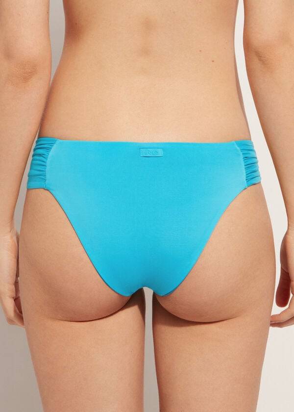 Abajo De Bikini Calzedonia Indonesia Eco rosa Mujer Turquesa | CL1484TV