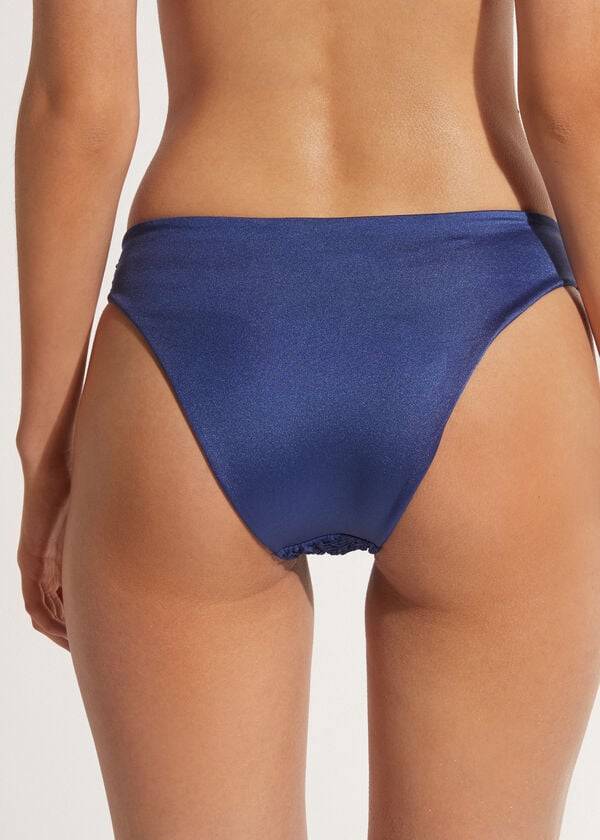 Abajo De Bikini Calzedonia Marrakech Mujer Azules | CL1500XF