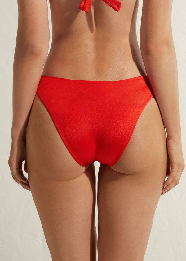 Abajo De Bikini Calzedonia Marrakech Mujer Rojas | CL1501CE
