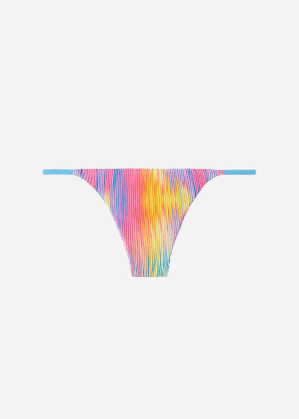 Abajo De Bikini Calzedonia Plisado Tanga Maiorca Mujer Multicolor | CL1512UT
