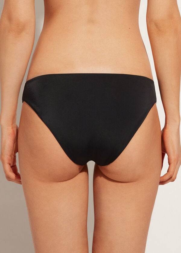 Abajo De Bikini Calzedonia Rhinestone Shanghai Mujer Negras | CL1520GL