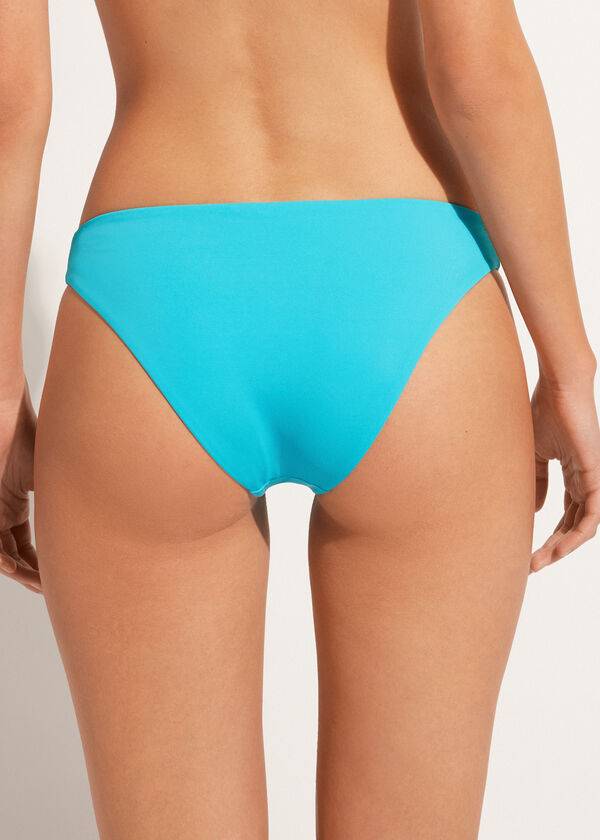 Abajo De Bikini Calzedonia Rhinestone Shanghai Mujer Turquesa Verde | CL1522JJ