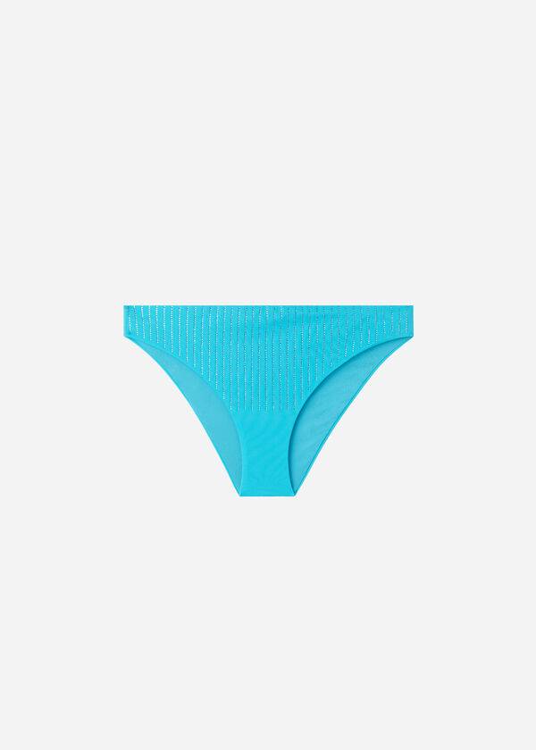 Abajo De Bikini Calzedonia Rhinestone Shanghai Mujer Turquesa Verde | CL1522JJ