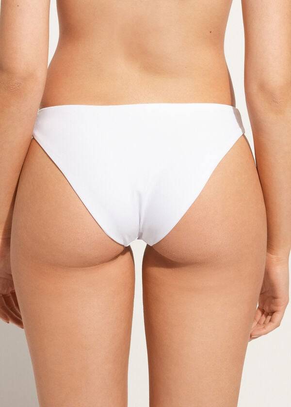 Abajo De Bikini Calzedonia Rhinestone Shanghai Mujer Blancas | CL1523KI
