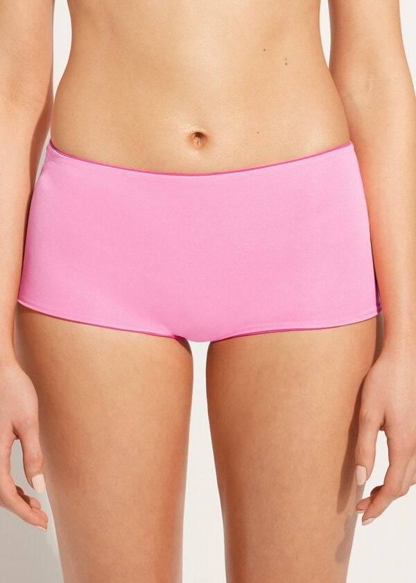 Abajo De Bikini Calzedonia Shorts Indonesia Eco Mujer Rosas | CL1554VD
