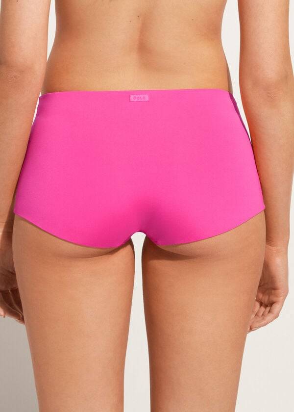 Abajo De Bikini Calzedonia Shorts Indonesia Eco Mujer Rosas | CL1554VD