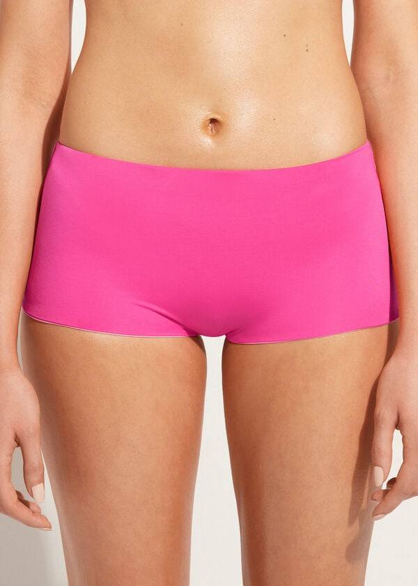 Abajo De Bikini Calzedonia Shorts Indonesia Eco Mujer Rosas | CL1554VD
