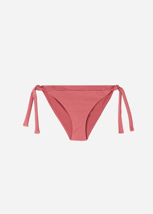 Abajo De Bikini Calzedonia Side Tie Biarritz Mujer Marrones | CL1556NB