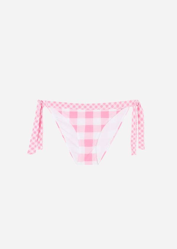 Abajo De Bikini Calzedonia Side Tie Lione Mujer Rosas | CL1563YU