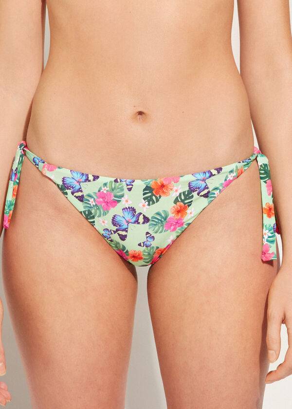 Abajo De Bikini Calzedonia Side-Tie Malibu Mujer Multicolor | CL1570DN
