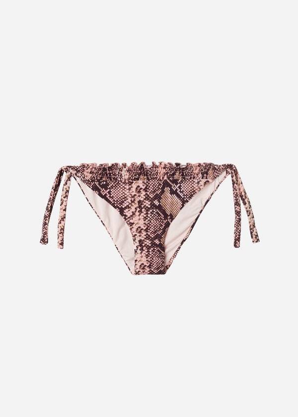 Abajo De Bikini Calzedonia Side Tie Sidney Mujer Rosas | CL1566OR