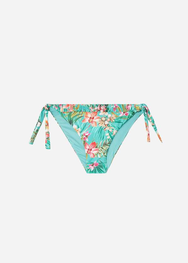 Abajo De Bikini Calzedonia Side Tie Venezia Mujer Turquesa | CL1567PQ