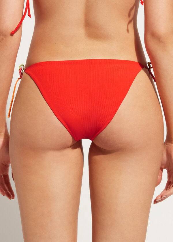 Abajo De Bikini Calzedonia String Berlino Mujer Rojas | CL1580VD