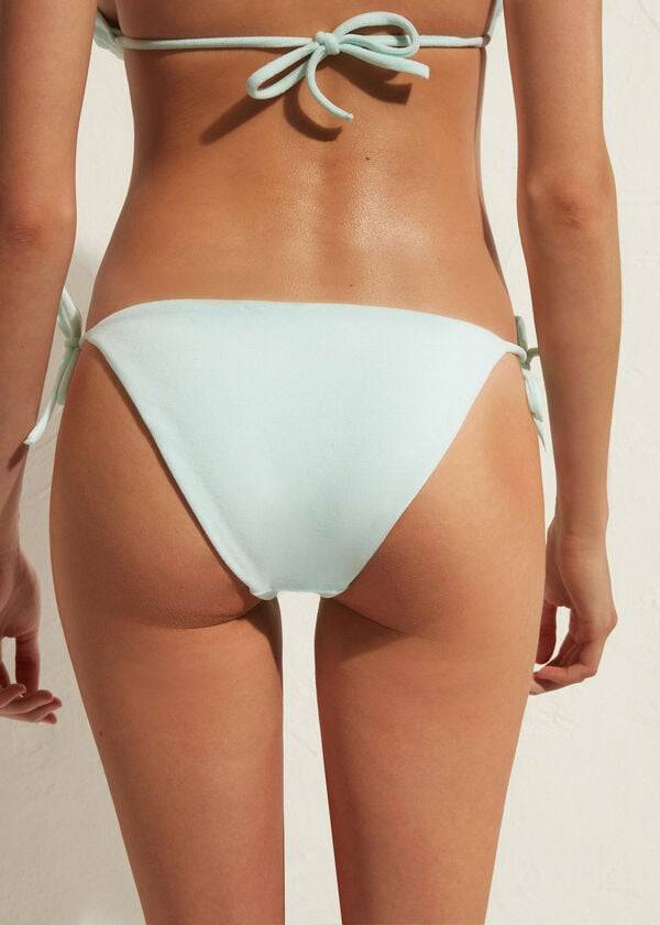Abajo De Bikini Calzedonia String Beverly Hills Eco Mujer Azules | CL1583MA