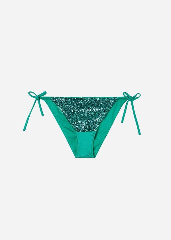 Abajo De Bikini Calzedonia String Cannes Mujer Verde | CL1584QZ