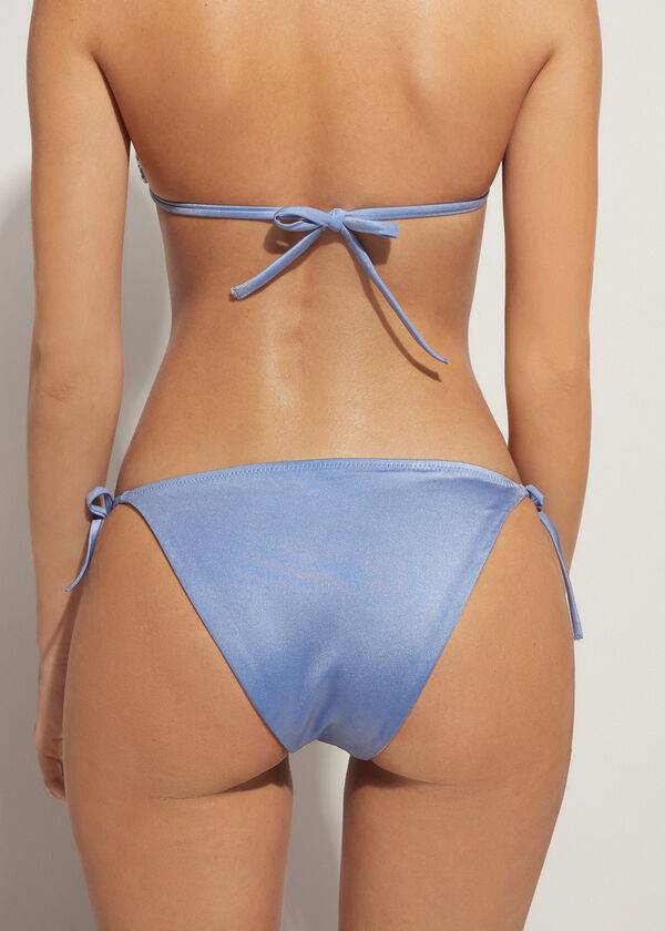 Abajo De Bikini Calzedonia String Cannes Mujer Azules | CL1586EX