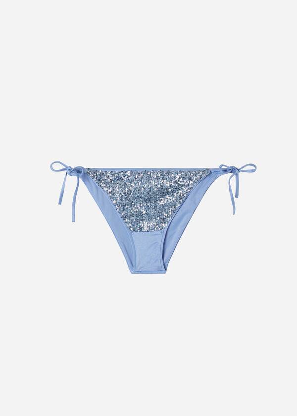 Abajo De Bikini Calzedonia String Cannes Mujer Azules | CL1586EX