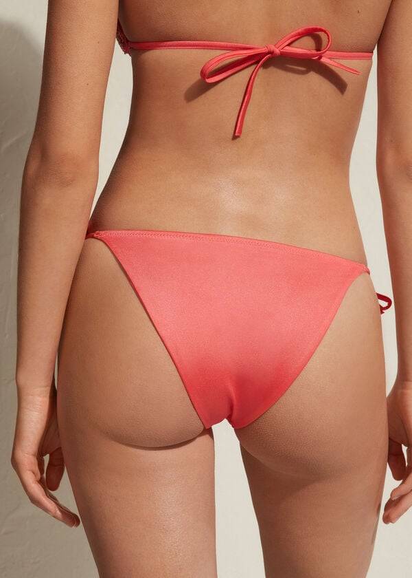 Abajo De Bikini Calzedonia String Cannes Mujer Rosas | CL1587RW
