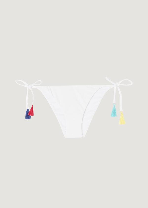 Abajo De Bikini Calzedonia String Delhi Mujer Blancas | CL1589YU