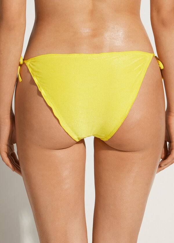 Abajo De Bikini Calzedonia String Formentera Mujer Amarillo | CL1593PQ