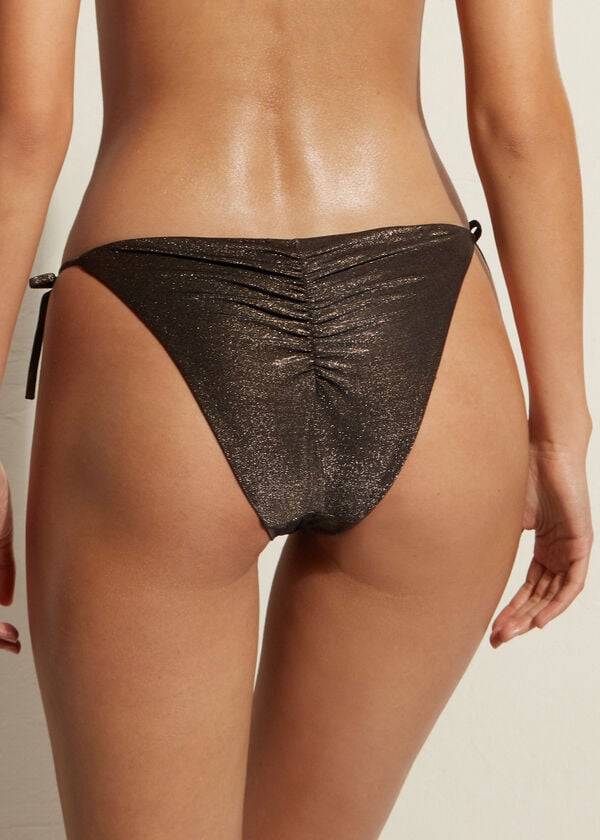 Abajo De Bikini Calzedonia String Hollywood Mujer Negras | CL1596DN