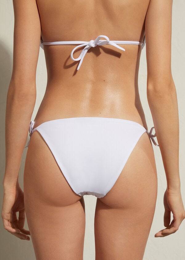 Abajo De Bikini Calzedonia String Lanzarote Mujer Blancas | CL1598GL