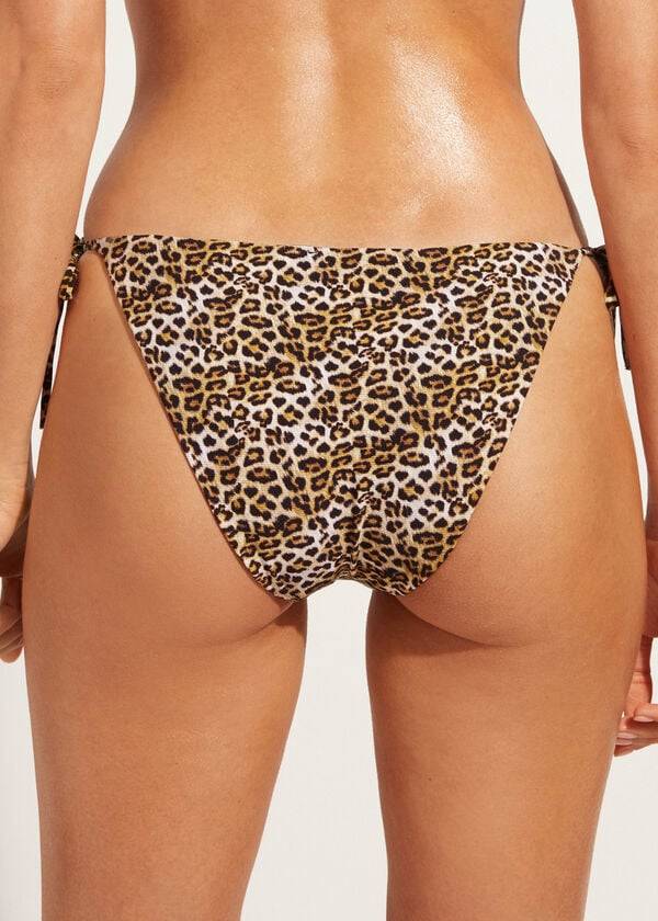 Abajo De Bikini Calzedonia String Malindi Mujer Marrones | CL1603ZG