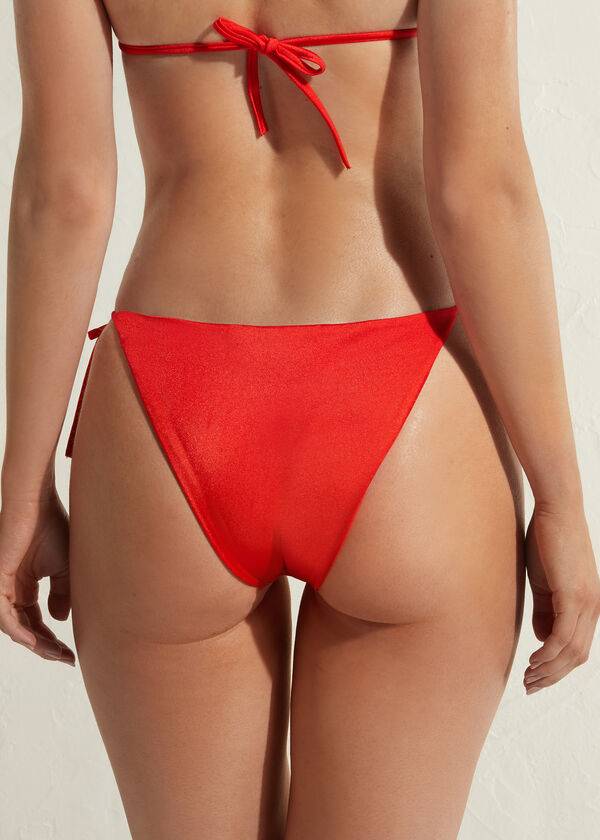 Abajo De Bikini Calzedonia String Marrakech Mujer Rojas | CL1604XF