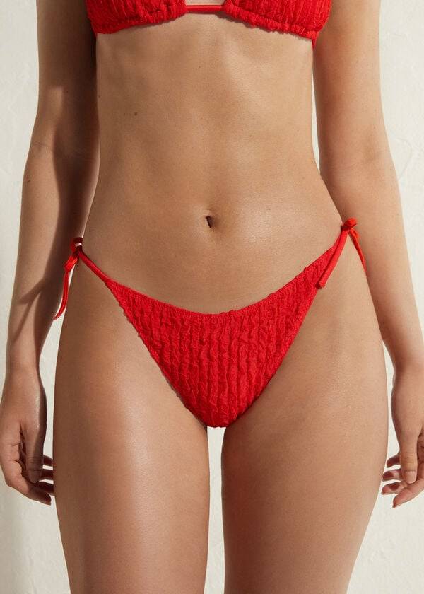 Abajo De Bikini Calzedonia String Marrakech Mujer Rojas | CL1604XF