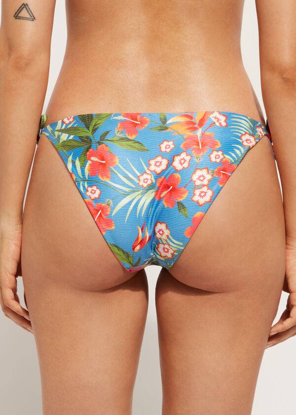 Abajo De Bikini Calzedonia String Maui Mujer Verde | CL1606VD
