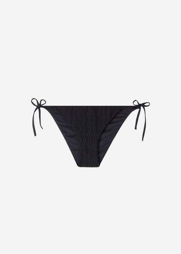 Abajo De Bikini Calzedonia String Mykonos Mujer Negras | CL1608NB