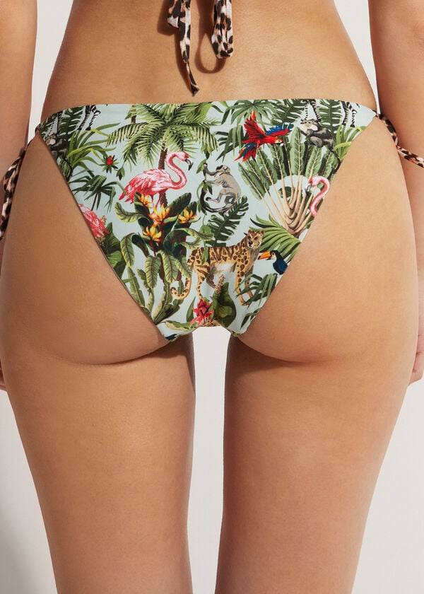 Abajo De Bikini Calzedonia String Nairobi Eco Mujer Verde | CL1611WY