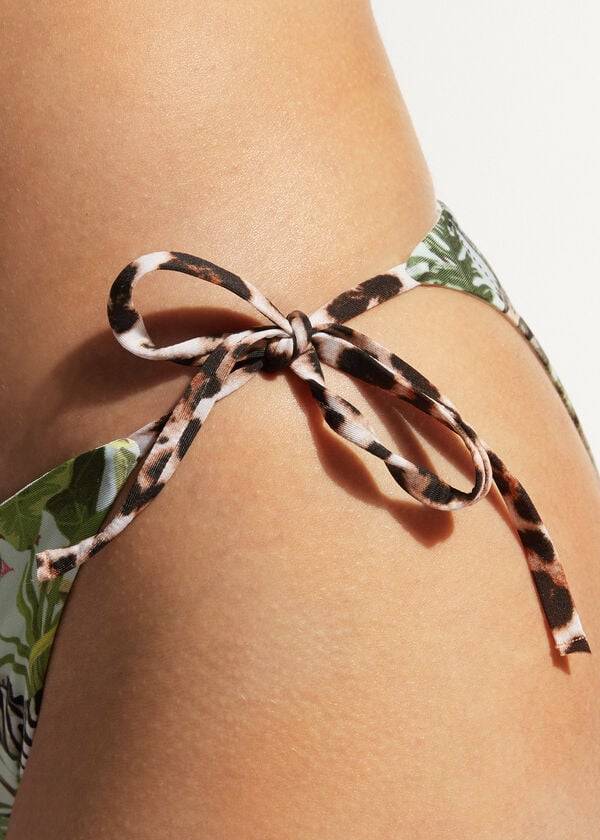 Abajo De Bikini Calzedonia String Nairobi Eco Mujer Verde | CL1611WY