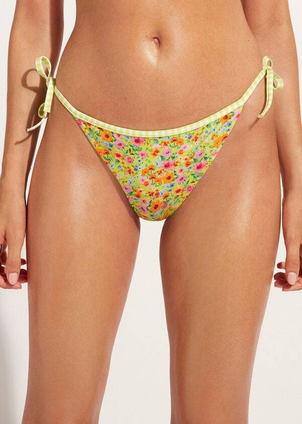 Abajo De Bikini Calzedonia String Siviglia Mujer Amarillo | CL1616UT