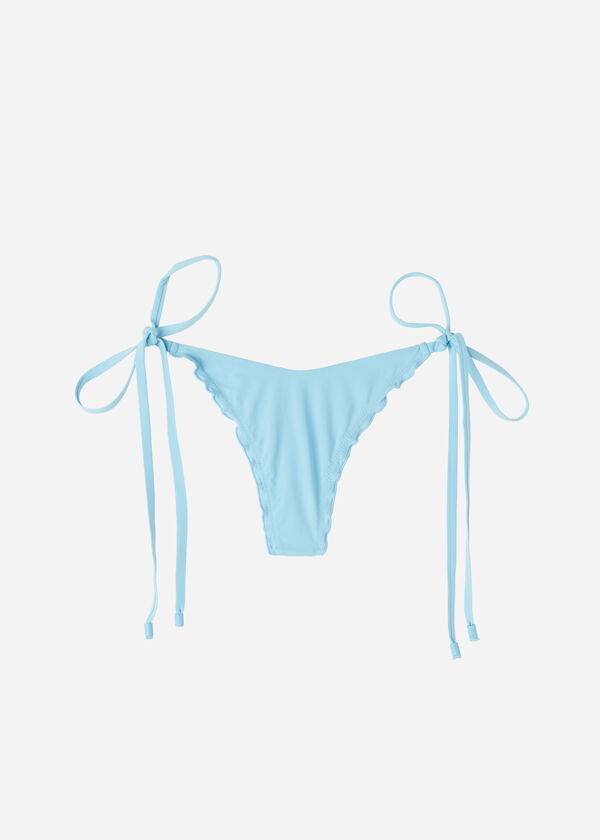 Abajo De Bikini Calzedonia String Tanga Islamorada Mujer Azules | CL1617IS