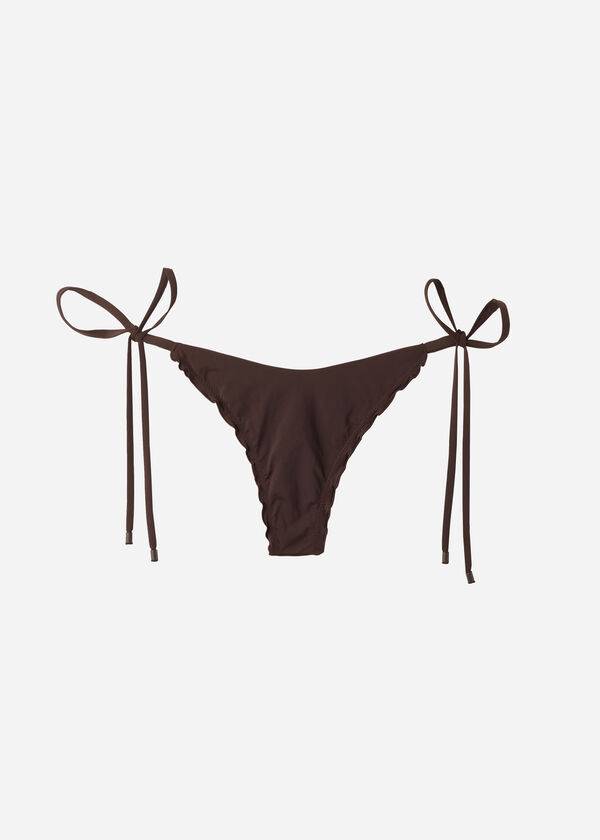 Abajo De Bikini Calzedonia String Tanga Islamorada Mujer Cafe Marrones | CL1618OR