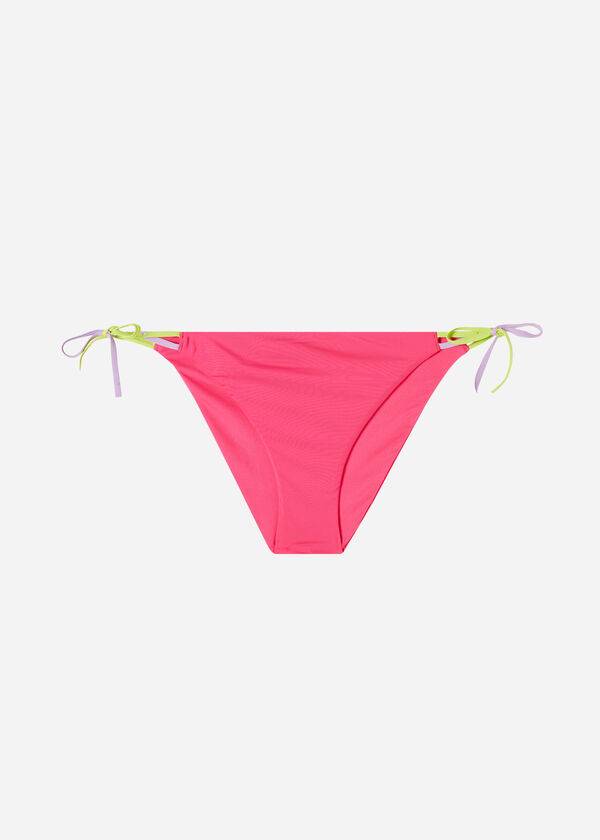 Abajo De Bikini Calzedonia String Tokyo Mujer Rosas | CL1622DN