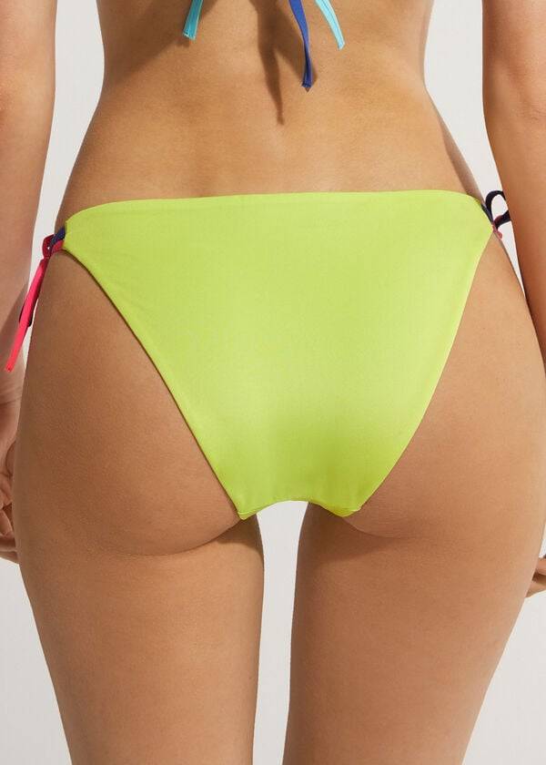 Abajo De Bikini Calzedonia String Tokyo Mujer Verde | CL1623FM