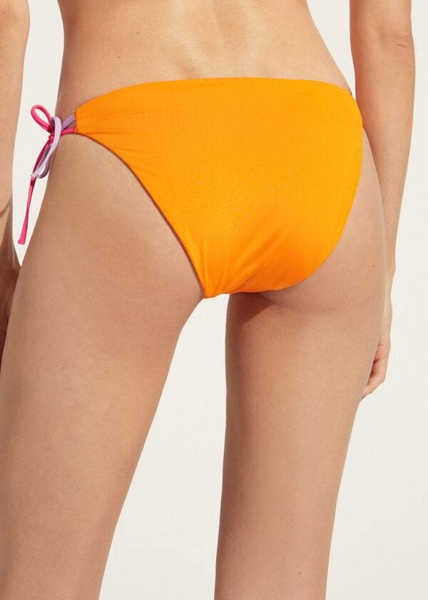 Abajo De Bikini Calzedonia String Tokyo Mujer Naranjas | CL1624GL