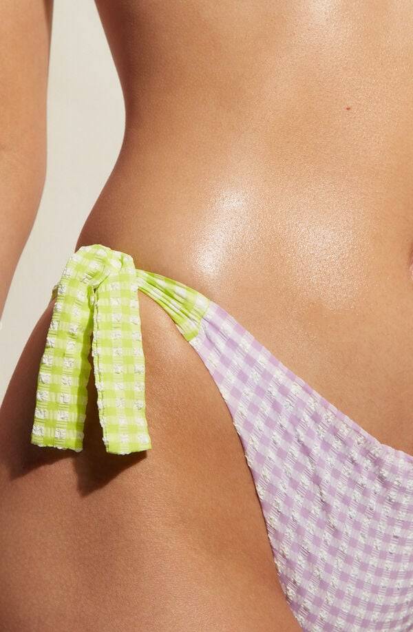 Abajo De Bikini Calzedonia String Valencia Mujer Rosas | CL1626JJ
