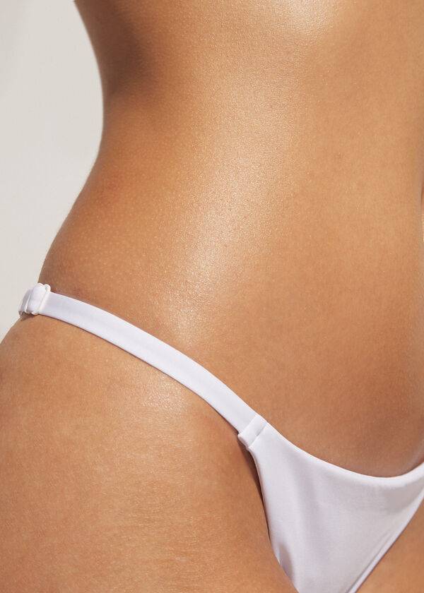Abajo De Bikini Calzedonia Tanga Indonesia Eco Mujer Blancas | CL1632VD