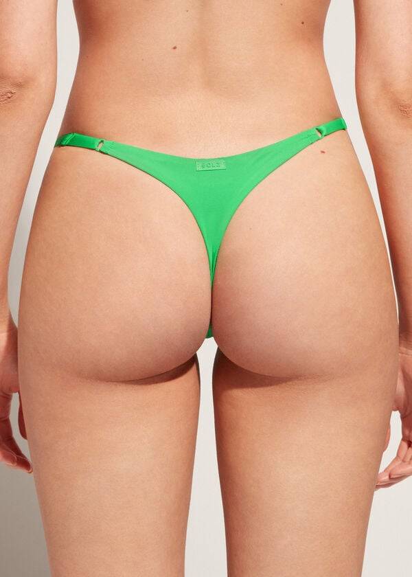 Abajo De Bikini Calzedonia Tanga Indonesia Eco Mujer Verde | CL1634NB