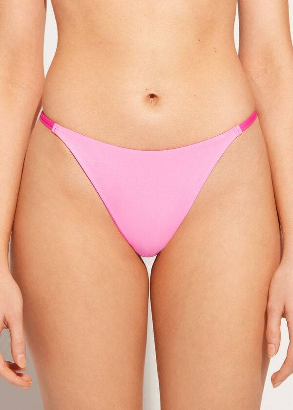 Abajo De Bikini Calzedonia Tanga Indonesia Eco Mujer Rosas | CL1635MA