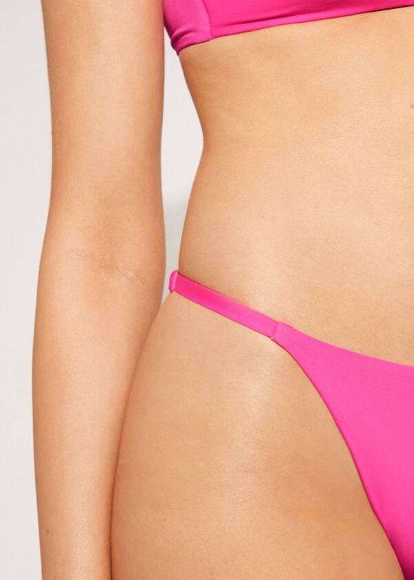 Abajo De Bikini Calzedonia Tanga Indonesia Eco Mujer Rosas | CL1635MA