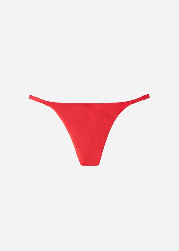 Abajo De Bikini Calzedonia Tanga Indonesia Eco Mujer Rojas | CL1637WY