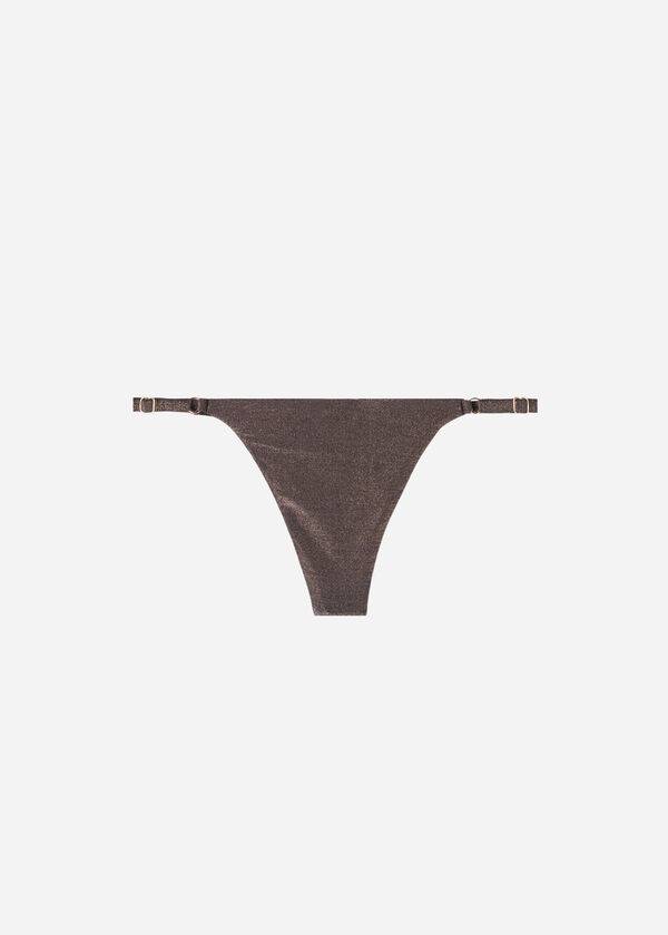 Abajo De Bikini Calzedonia Thin Sides Tanga Hollywood Mujer Negras | CL1629ZG